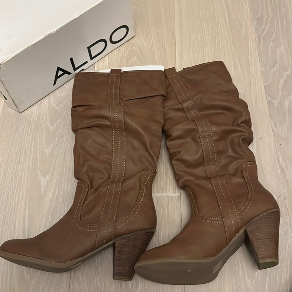 NIB Aldo Ingwell Cognac Boots sz 40
